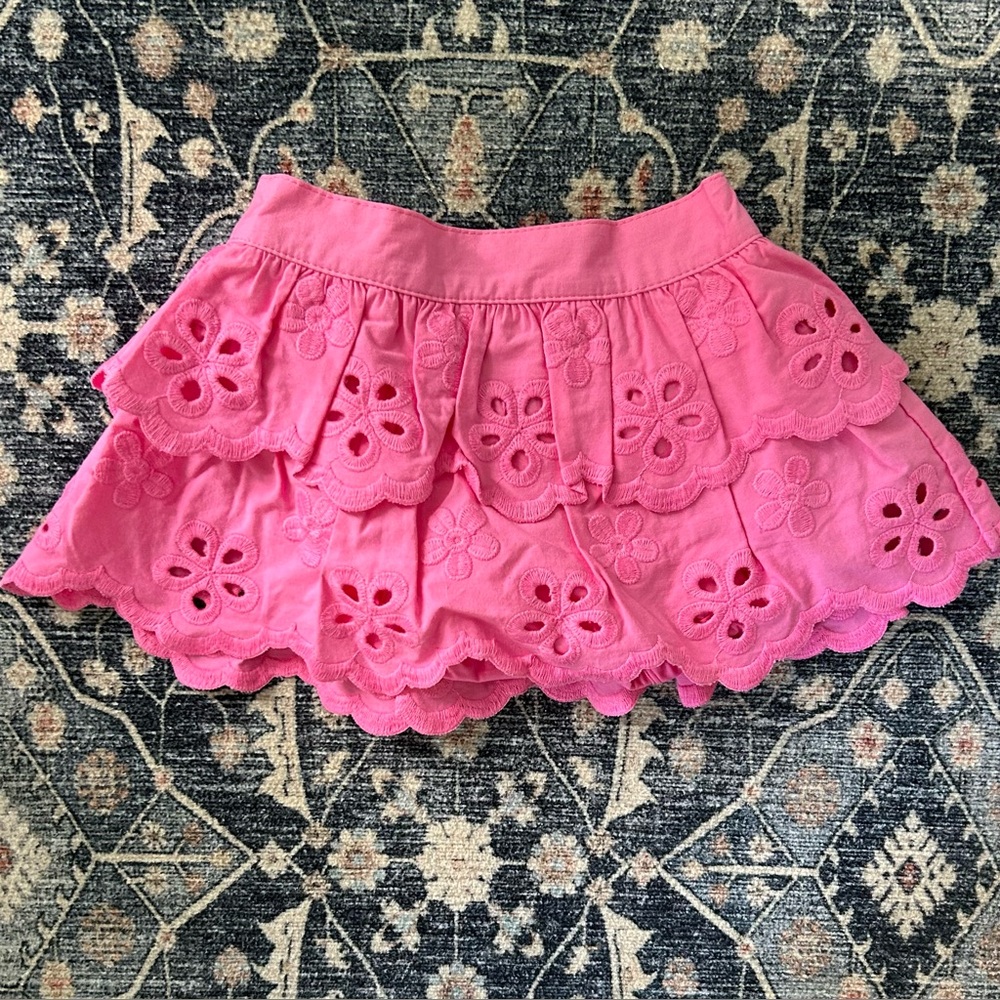 Gymboree Pink Eyelet Skirt - 3-6 Months